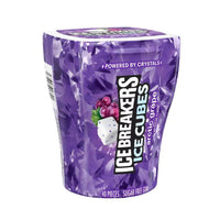 Icebreakers Ice Cubes - Arctic Grape packaging featuring bold grape flavor and cooling crystals.
