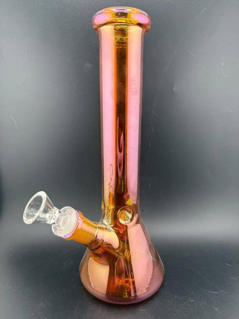 Import Glass 10" Electroplated Beaker 14mm 45° in stunning color options.