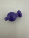 Import Glass Single Color Bubble Cap in vibrant purple for enhanced airflow and style.
