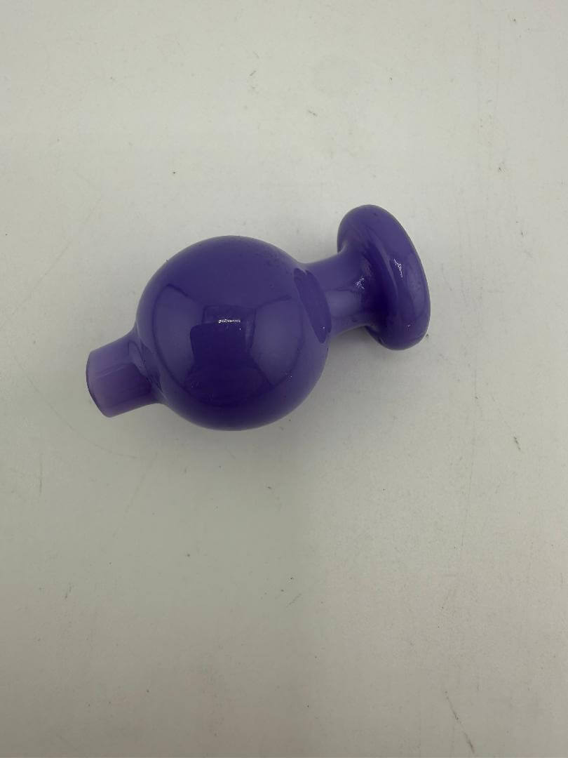 Import Glass Single Color Bubble Cap in vibrant purple for enhanced airflow and style.