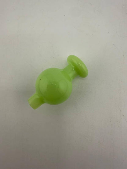 Import Glass Single Color Bubble Cap in vibrant green for smooth airflow and style.