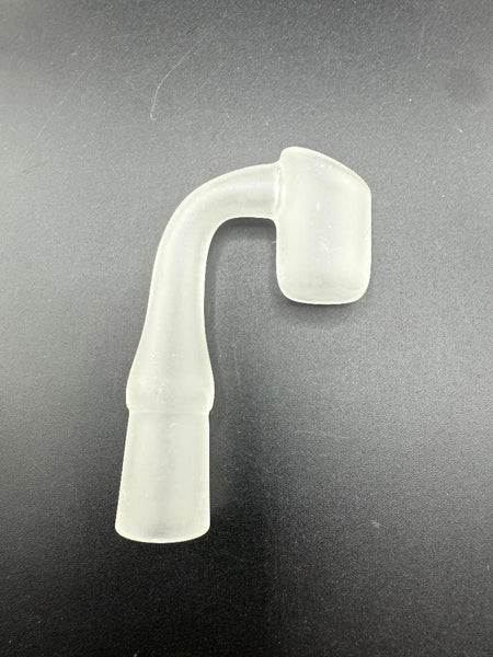 Import Quartz Banger - Sandblasted Female 10mm 90° on a black background.