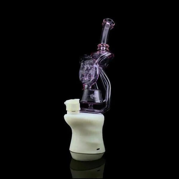 Iridescent Glass Focus V Carta Glass Replacement - Swiss Cheese displayed in a sleek design with purple accents.