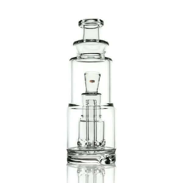 Iridescent Glass Stacked Puffco Peak Attachment Glass Replacement - V2 Chugger displayed with a sleek design.