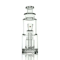 Iridescent Glass Stacked Puffco Peak Attachment Glass Replacement - V2 Chugger displayed with a sleek design.