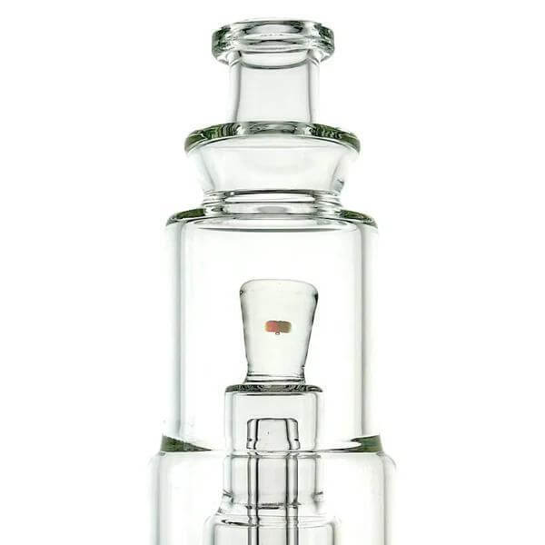 Iridescent Glass Stacked Puffco Peak Attachment Glass Replacement - V2 Chugger showcasing stacked chamber design