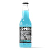Jones Soda 12oz Bottle - Berry Lemonade flavor in a classic glass bottle with real cane sugar.