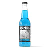 Jones Soda 12oz Bottle - Blue Bubblegum flavor in a classic glass bottle with a stylish label.