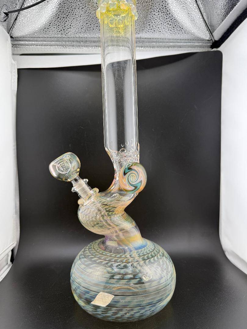 JP Killman Glass 45mm Bubble Bent Beaker 14mm