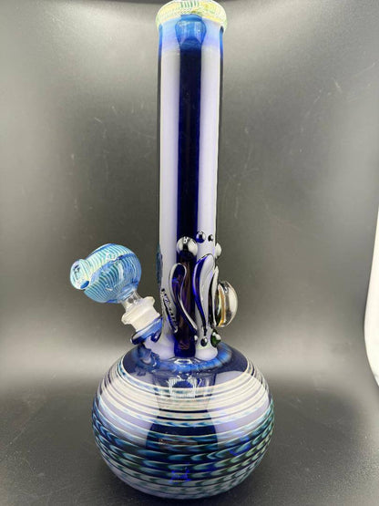 JP Killman Glass Cobalt Bubble Beaker 14mm