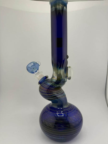 JP Killman Glass Cobalt  Bubble Bent Beaker Tube 14mm
