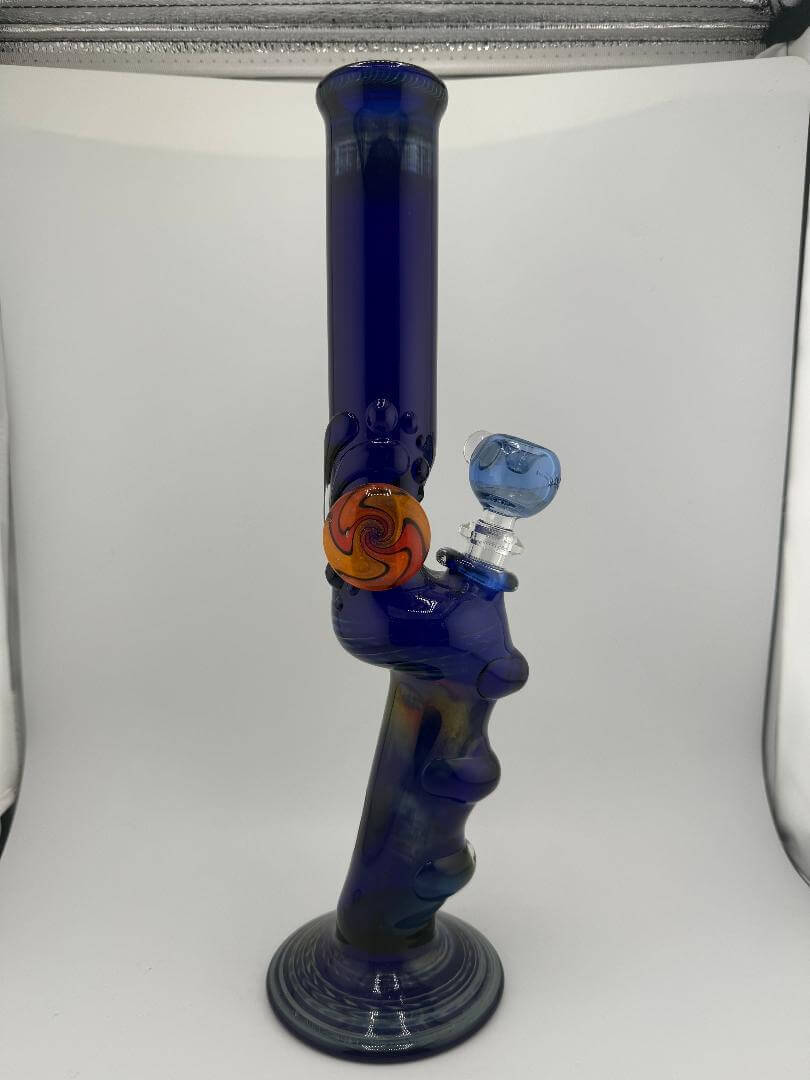 JP Killman Glass  Cobalt Pistol Grip Rig 14mm