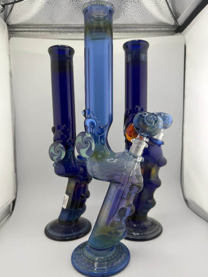 JP Killman Glass  Cobalt Pistol Grip Rig 14mm