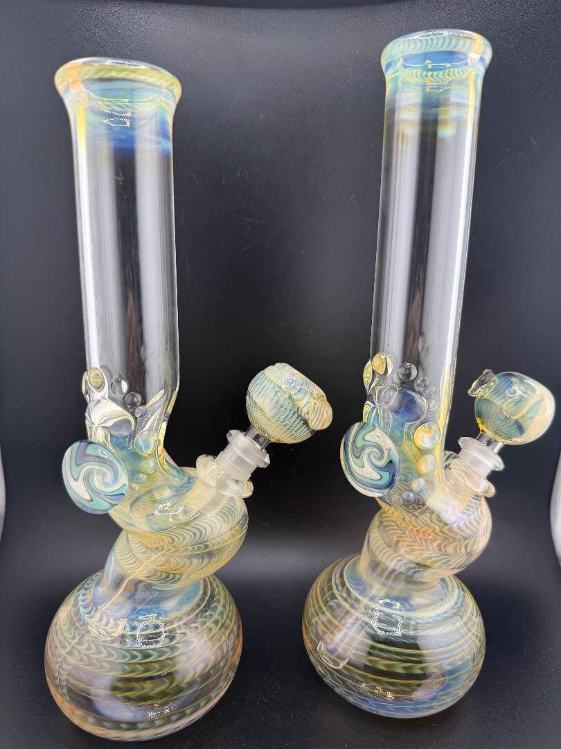 JP Killman Glass Fumed Bubble Bent Beaker 14mm