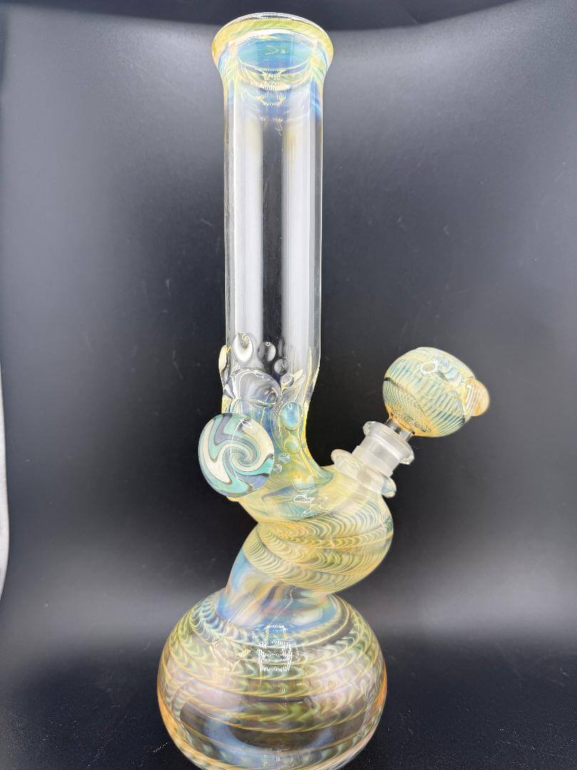 JP Killman Glass Fumed Bubble Bent Beaker 14mm