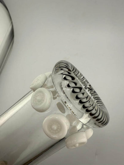JP Killman Glass x Kiebler Glass White Dragon Pistol Grip Rig 14mm
