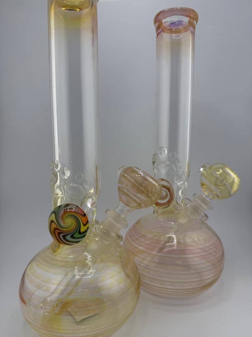 JP Killman  Glass Single Bubble Fumed Beaker Rig 14mm
