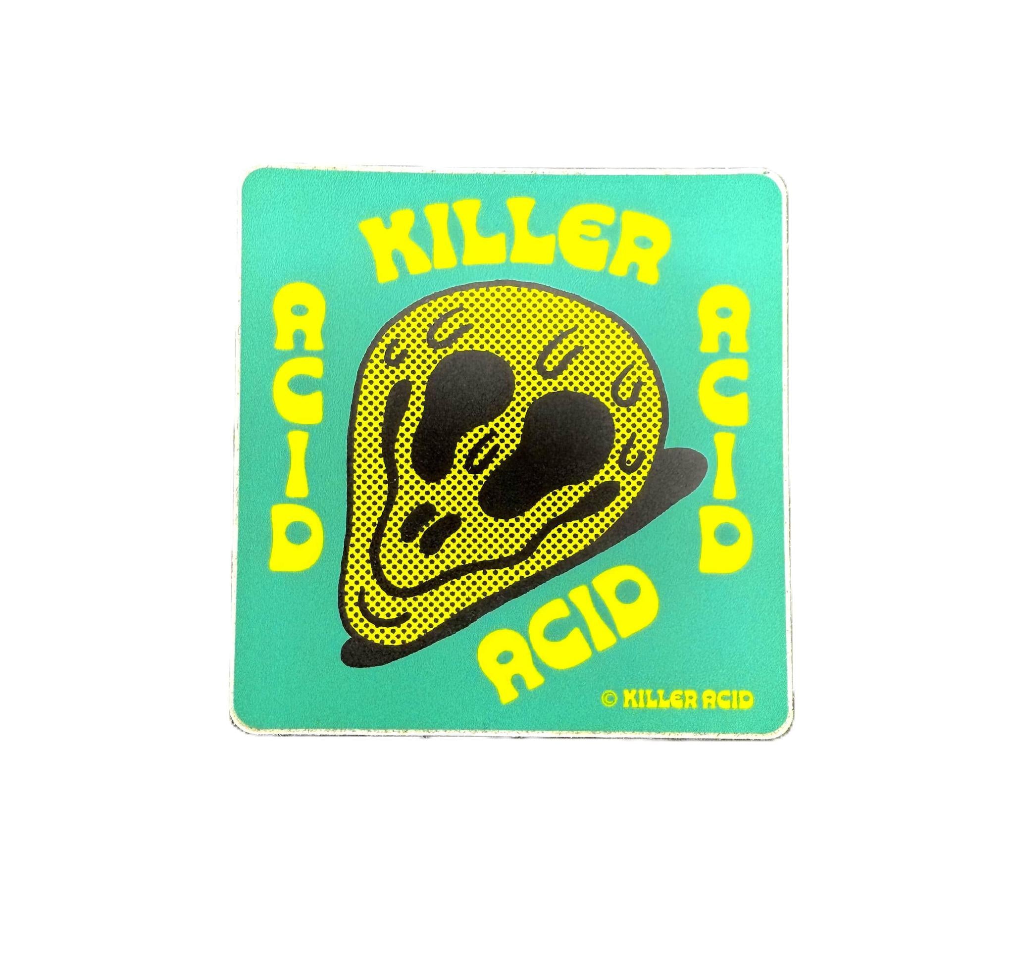 Killer Acid Sticker - Alien Face Melt design featuring bold colors and playful alien graphic.