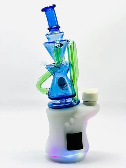 Colorful glass attachment for Focus V CARTA devices featuring unique design and secure fit.