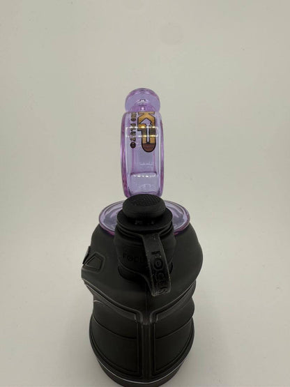 King Pluto Focus V Carta Top in Lunar Orbit design showcasing premium glass for enhanced flavor and airflow.