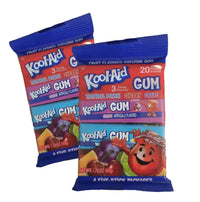 Kool Aid 3 Flavored 4pk Gum - Tropical Punch, Cherry, Grape Flavor Chewing Gum Pack