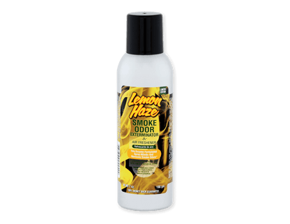 Smoke Odor Exterminator 7oz in Lemon Haze scent, fast-acting air freshener for eliminating smoke and household odors.