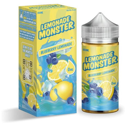 Lemonade Monster Blueberry Lemonade 100ml e-liquid with vibrant packaging and fruity flavor for a refreshing vape experience.