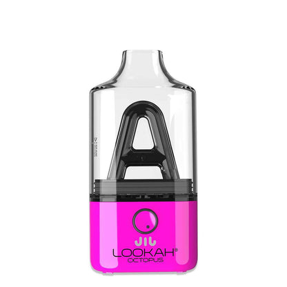 Lookah Octopus Mini E-Rig – Portable electric dab rig with vibrant pink design and compact size.