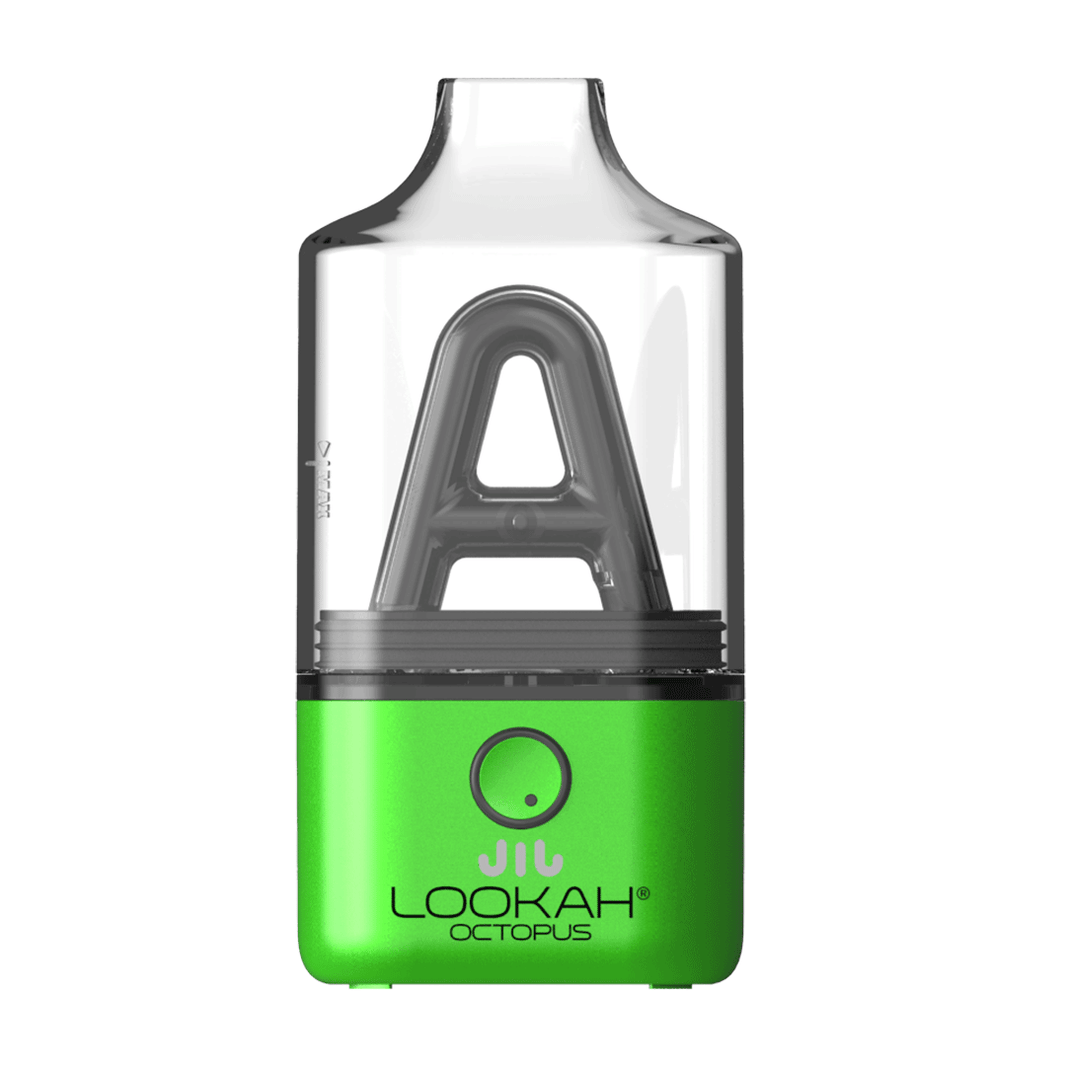 Lookah Octopus Mini E-Rig displayed from the front, showcasing its compact and portable design for electronic dabbing.