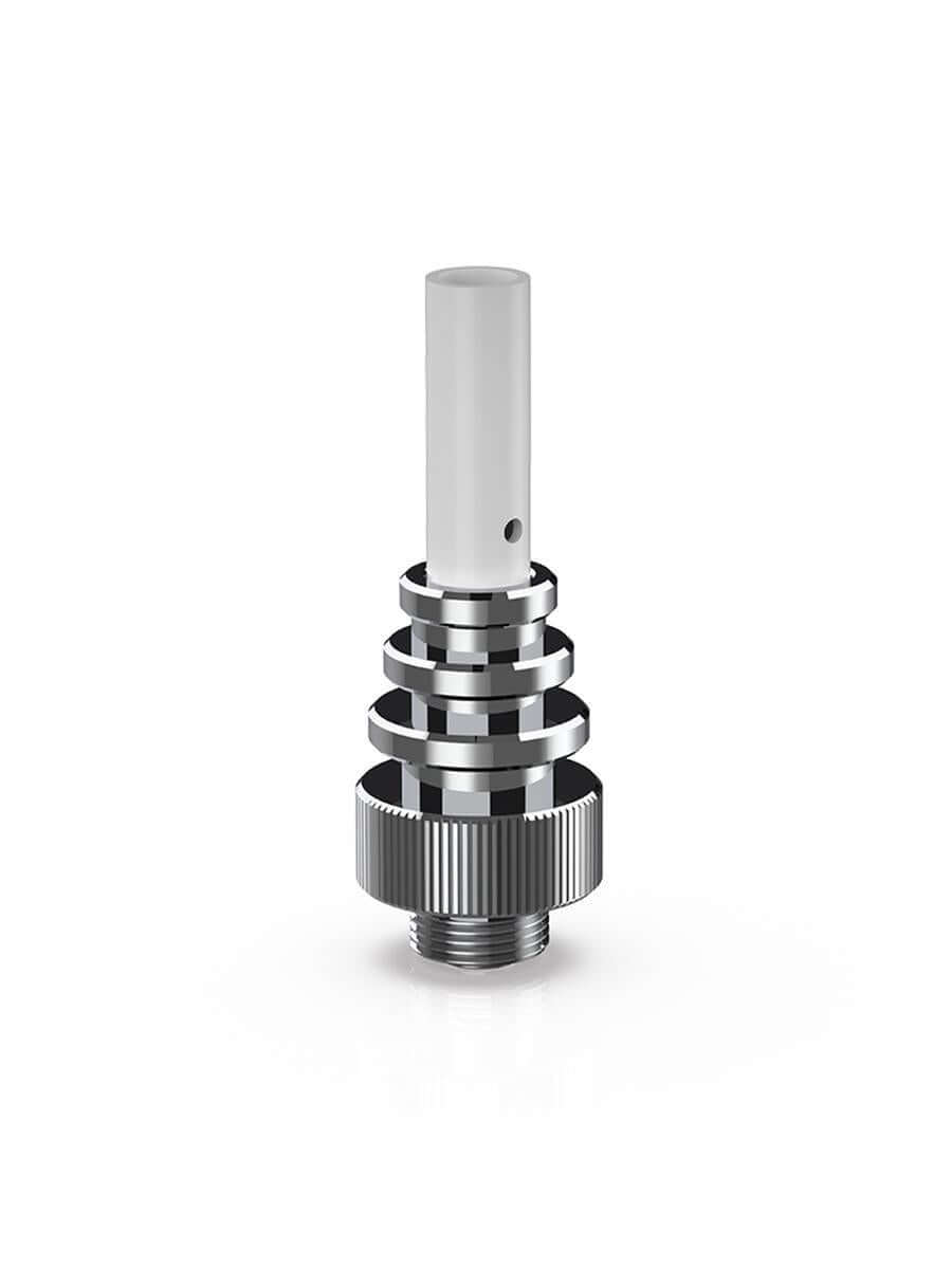 Lookah Seahorse 510 Connect Coil with quartz tip for dabbing wax and concentrates, featuring a sleek chrome design.