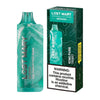 Lost Mary MO5000 disposable vape in kiwi passion fruit guava flavor with warning label.