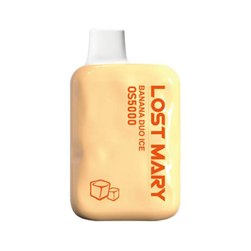Lost Mary OS5000 Banana Duo Ice Disposable Vape with smooth flavor and 5000 puffs capacity.