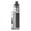 Lost Vape Thelema Mini 45W Kit w/ UB Lite Pod Tank in silver with carbon fiber design