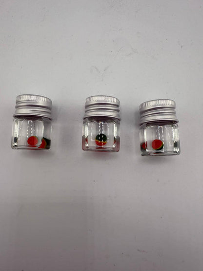 Three Lucky Gnome Glass Terp Pearl - Pokeballs in clear jars, perfect for enhancing your dabbing experience.