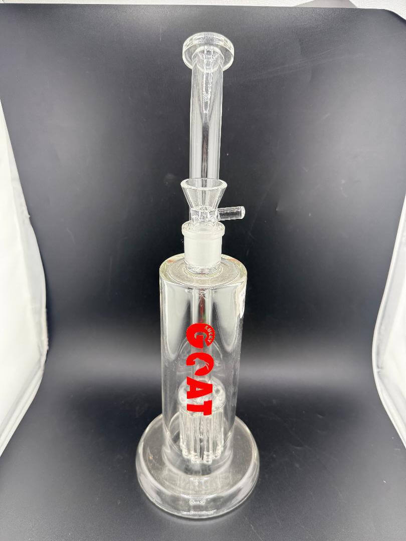 Lucky Goat Glass T515 13' Sherlock Bubbler 18mm 90° showcasing premium design and durable borosilicate glass.