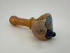 Mank Glass Dry Pipe - Full Color W/ Color Accent Cap & Encased Opal