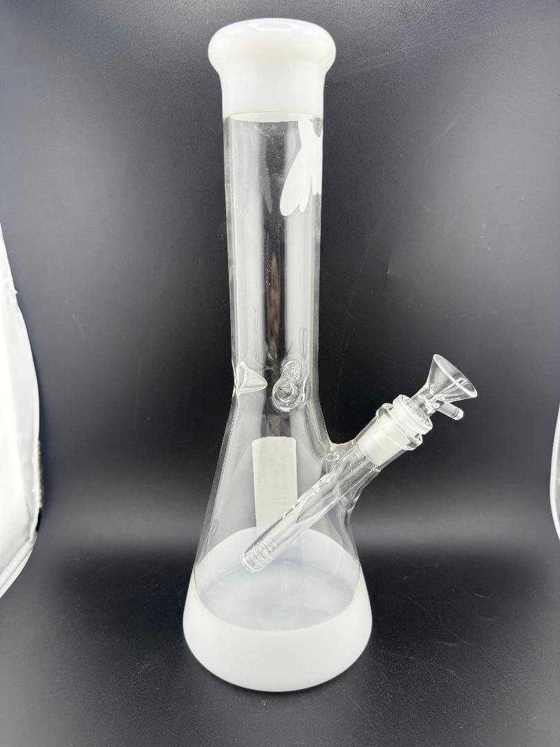 MAV Glass B44 12" Color Accent Beaker 14mm 45° showcasing sleek design and color accents.