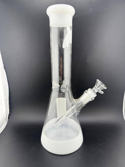 MAV Glass B44 12" Color Accent Beaker 14mm 45° showcasing sleek design and color accents.