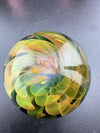 Mcdoogle Glass Marble - 30mm Fume Implosion featuring vibrant colors and depth.