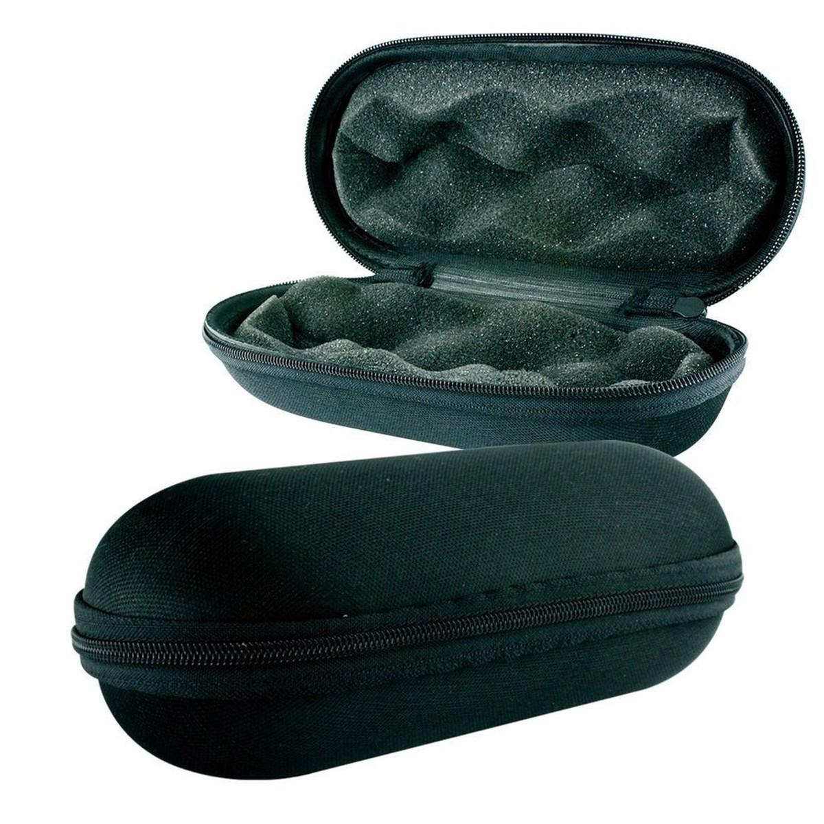 Pipe Case - Medium (Black) compact padded case for glass accessories with durable shell.