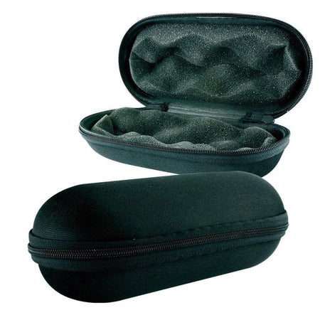 Pipe Case - Medium (Black) compact padded case for glass accessories with durable shell.