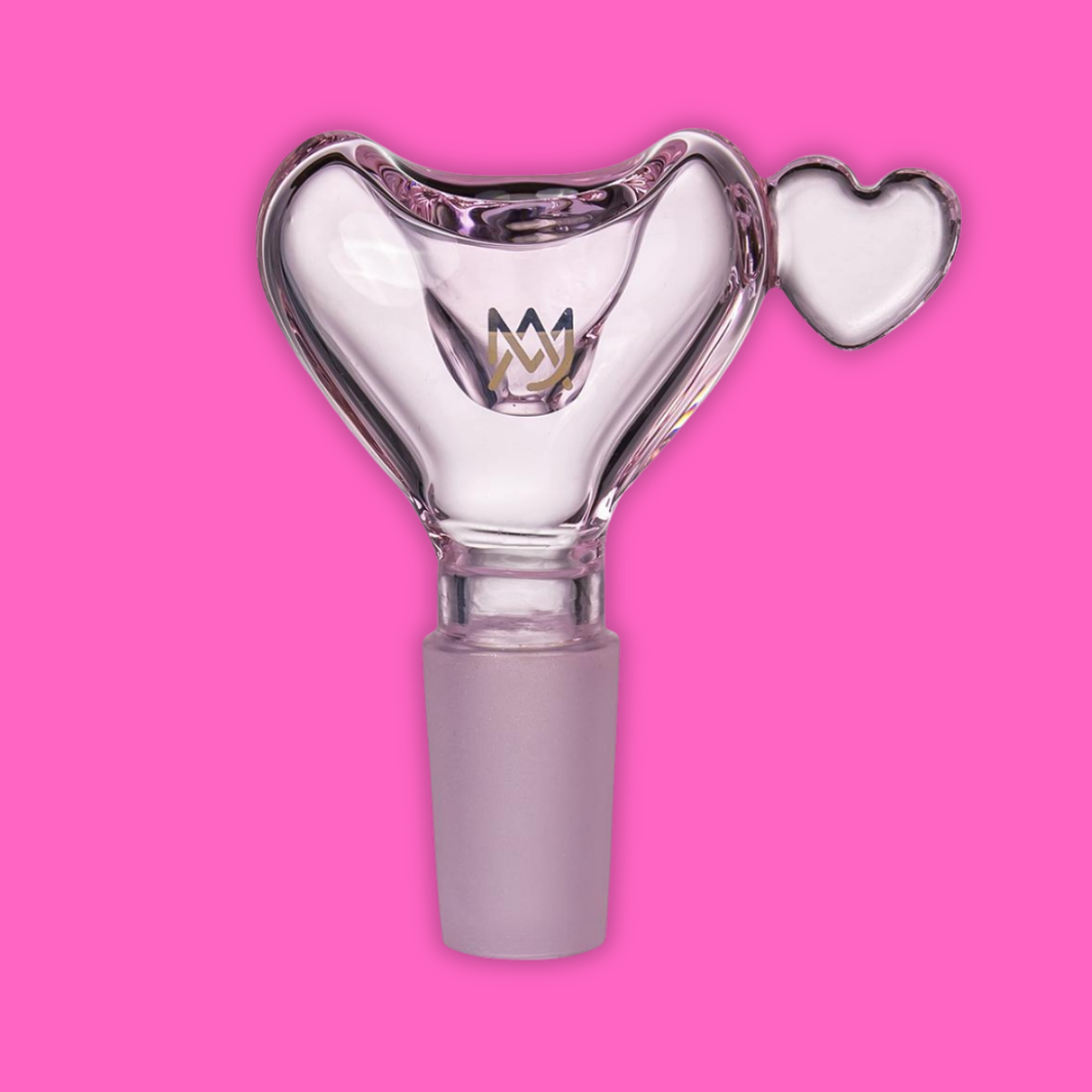 MJ Arsenal 14mm Bowl - Heart Flower Bowl featuring intricate heart design for Valentine's Day collection.