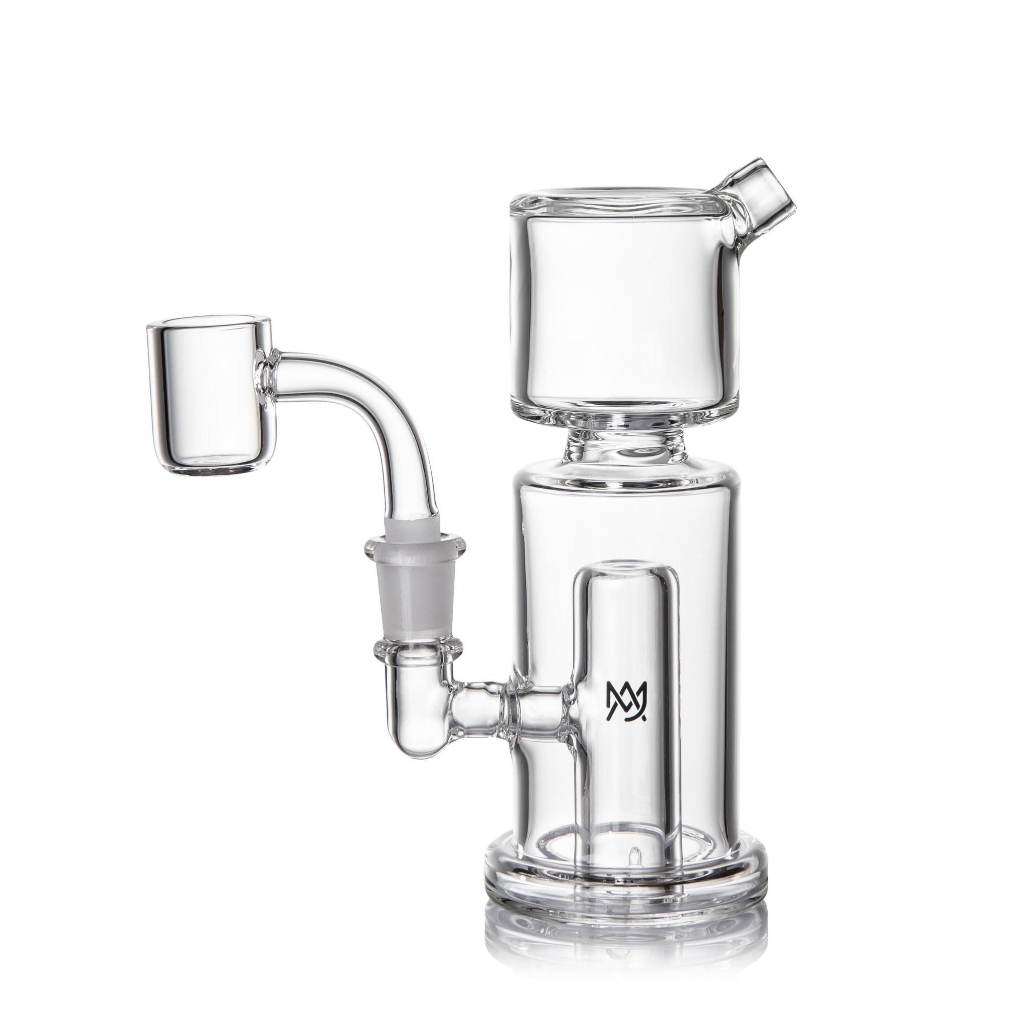 MJ Arsenal Column Mini Rig featuring a sleek design and efficient vapor production for dabbing enthusiasts.