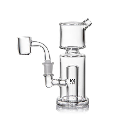 MJ Arsenal Column Mini Rig featuring a sleek design and efficient vapor production for dabbing enthusiasts.