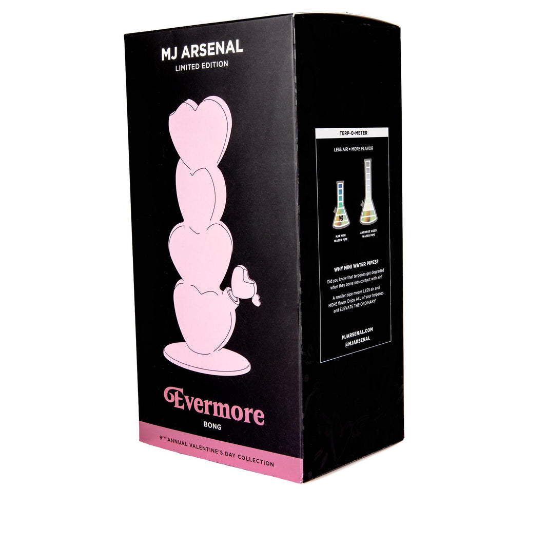 MJ Arsenal Flower Straight Tube - Evermore boxed in limited edition packaging, showcasing the unique Valentine’s Day design.