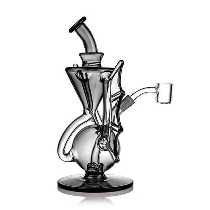 MJ Arsenal Nocturne Bat Rig 10mm 45° - limited edition glass dab rig with bat-inspired design and double uptake function.