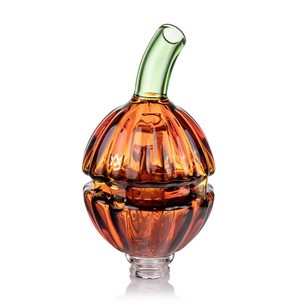 MJ Arsenal Puffco Pivot Top-Gourdy full-color borosilicate glass attachment shaped like a festive gourd.