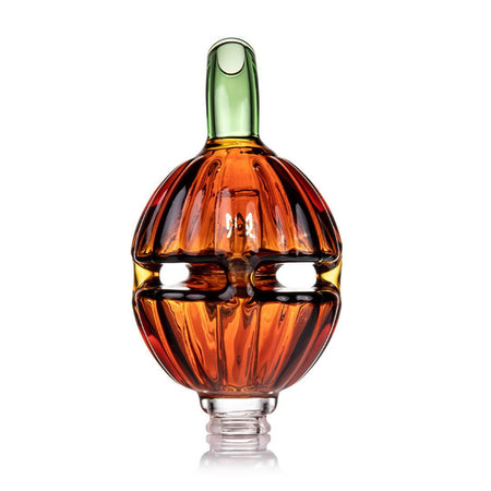 MJ Arsenal Puffco Pivot Top-Gourdy decorative glass attachment shaped like a pumpkin for Halloween celebrations.