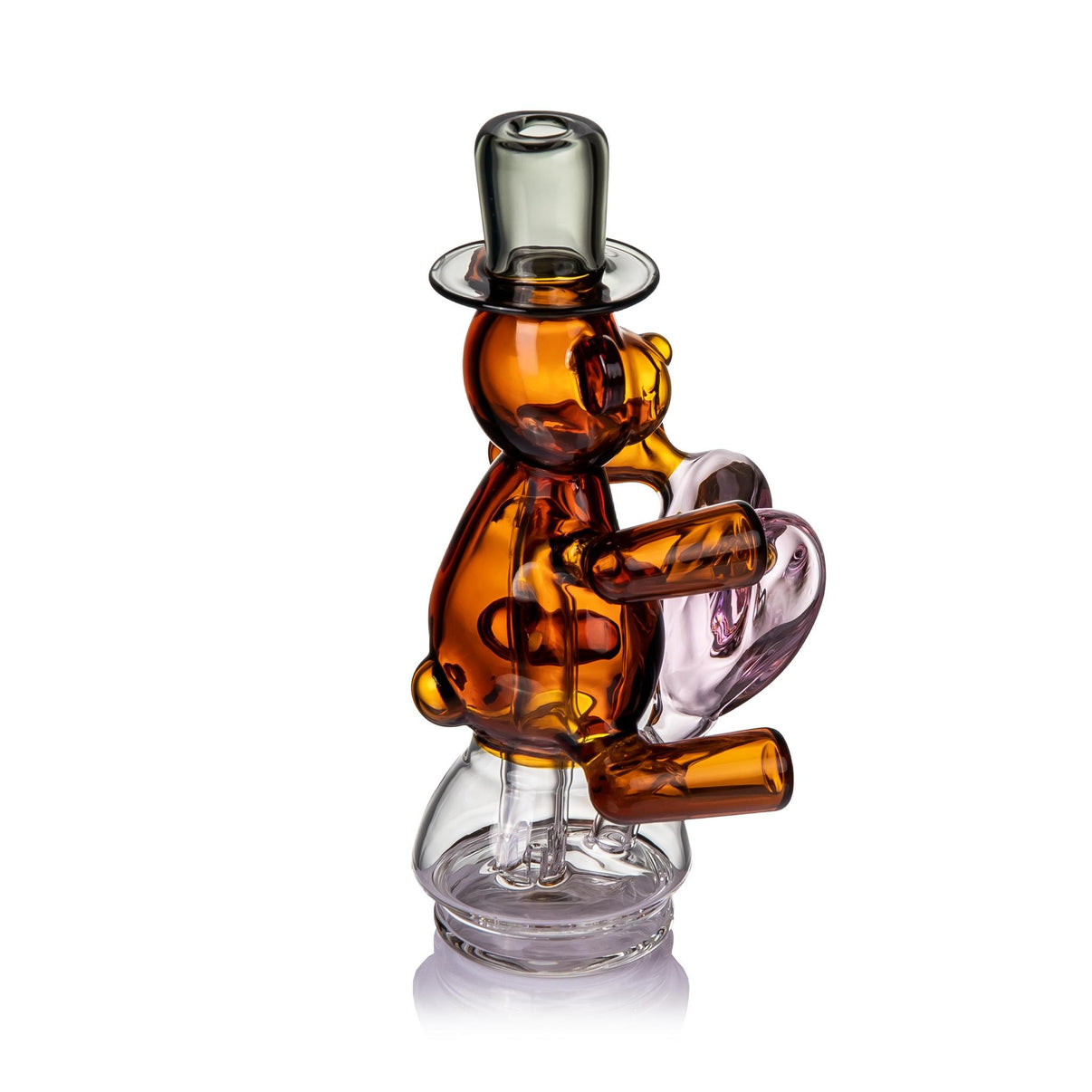 MJ Arsenal Puffco Peak Glass Top - Teddy Bear, limited edition Valentine's Day collectible with a bear design.