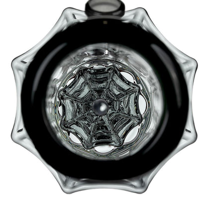 MJ Arsenal Widowmaker 14mm 45° bong spiderweb bowl and percolator view from above